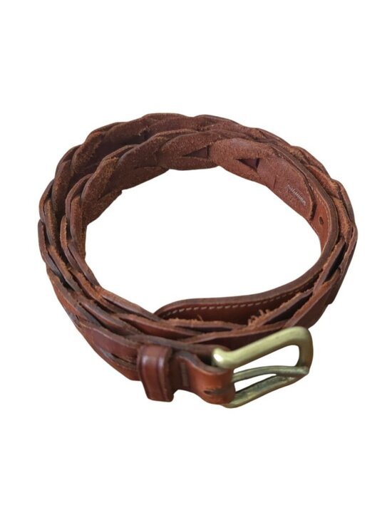 Sony Other - Vintage Sony Studios Wardrobe x Polo Ralph Lauren Braided Brown Leather Belt 36